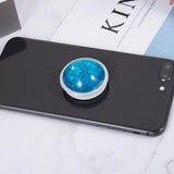 Maxbell Glitter Dynamic Starry Sky Sand Popular Phone Holder Finger Ring  Sky Blue
