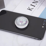 Maxbell Glitter Dynamic Starry Sky Sand Popular Phone Holder Finger Ring  Silver