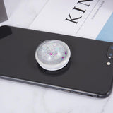 Maxbell Glitter Dynamic Starry Sky Sand Popular Phone Holder Finger Ring  Silver