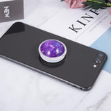 Maxbell Glitter Dynamic Starry Sky Sand Popular Phone Holder Finger Ring   Purple
