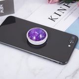 Maxbell Glitter Dynamic Starry Sky Sand Popular Phone Holder Finger Ring   Purple
