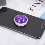 Maxbell Glitter Dynamic Starry Sky Sand Popular Phone Holder Finger Ring   Purple