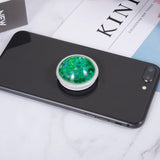 Maxbell Glitter Dynamic Starry Sky Sand Popular Phone Holder Finger Ring  Green