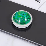 Maxbell Glitter Dynamic Starry Sky Sand Popular Phone Holder Finger Ring  Green