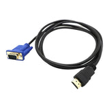 Max HDTV HDMI Gold Male To VGA HD-15 Male 15 Pin Adapter Cable 3FT 1080P Vedio