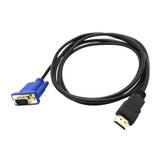 Max HDTV HDMI Gold Male To VGA HD-15 Male 15 Pin Adapter Cable 3FT 1080P Vedio