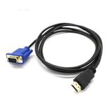 Max HDTV HDMI Gold Male To VGA HD-15 Male 15 Pin Adapter Cable 3FT 1080P Vedio