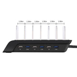 Maxbell Multi Port Fast Charging USB Phone Charger Station Dock Stand US Plug Black