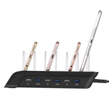 Maxbell Multi Port Fast Charging USB Phone Charger Station Dock Stand US Plug Black
