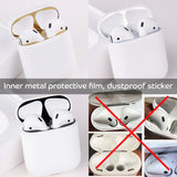 Max Guard Earphone Protective Sticker for Apple Airpods Earphone 1x Luxury Gold