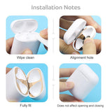 Max Guard Earphone Protective Sticker for Apple Airpods Earphone 1x Luxury Gold