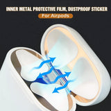 Max Guard Earphone Protective Sticker for Apple Airpods Earphone 1x Luxury Gold