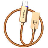 Max 1M Micro USB Charge QC 3.0 Fast Charge Data Cable for Android Phone Golden