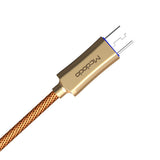 Max 1M Micro USB Charge QC 3.0 Fast Charge Data Cable for Android Phone Golden