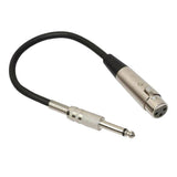 Maxbell 3Pin XLR Male to 1/4" 6.35mm Female Plug Stereo Microphone Cable 1m