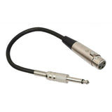 Maxbell 3Pin XLR Male to 1/4" 6.35mm Female Plug Stereo Microphone Cable 1m