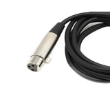 Maxbell 3Pin XLR Male to 1/4" 6.35mm Female Plug Stereo Microphone Cable 1m