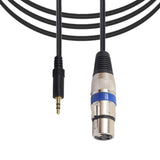 Max XLR 3-Pin Male to 3.5mm 1/8" Stereo Plug Shielded Microphone Mic Cable 3m