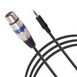 Max XLR 3-Pin Male to 3.5mm 1/8" Stereo Plug Shielded Microphone Mic Cable 3m