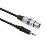 Max XLR 3-Pin Male to 3.5mm 1/8" Stereo Plug Shielded Microphone Mic Cable 3m