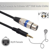 Max XLR 3-Pin Male to 3.5mm 1/8" Stereo Plug Shielded Microphone Mic Cable 3m