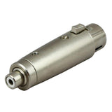 Max RCA Female to 3 Pin XLR Female Jack Adapter Mic Amp Microphone DJ Connector