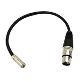 Max 3.5mm Stereo Jack Female To XLR Male Audio Adapter Extension Cable
