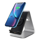 Maxbell QI Wireless Phone Quick Charging Station Dock Charger Pad Universal Gray