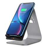 Maxbell QI Wireless Phone Quick Charging Station Dock Charger Pad Universal Gray