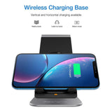Maxbell QI Wireless Phone Quick Charging Station Dock Charger Pad Universal Gray
