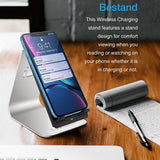 Maxbell QI Wireless Phone Quick Charging Station Dock Charger Pad Universal Gray