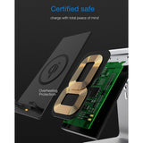 Maxbell QI Wireless Phone Quick Charging Station Dock Charger Pad Universal Gray
