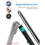 Maxbell 2in1 Phone Charging Station Wireless Fast Charger+Bracket for iWatch Silver