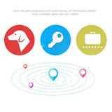 Maxbell GPS Tracker Tracking Mini Tag Bluetooth Locator Alarm Child Key Green