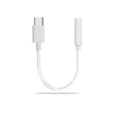 Max USB 3.1 Type C Male to 3.5mm AUX Female Earphone Audio Adapter Cable White