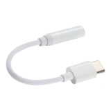 Max USB 3.1 Type C Male to 3.5mm AUX Female Earphone Audio Adapter Cable White