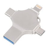 Maxbell New HighSpeed Four-in-one Metal Mobile Phone Flash Drive Memory U Disk 128GB