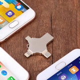 Maxbell New HighSpeed Four-in-one Metal Mobile Phone Flash Drive Memory U Disk 128GB