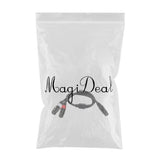 Max XLR 5 Pin Female to Dual XLR 3 Pin Female Audio Cable Plug Stereo Lead