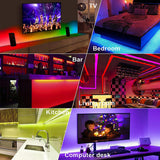 Max Bluetooth Control RGB LED Strip Light USB Car Lights TV Back  2m