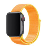 Maxbell For Apple Watch Strap Nylon Watch Strap Sports Loop  Yellow