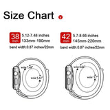 Maxbell For Apple Watch Strap Nylon Watch Strap Sports Loop  Black