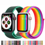 Maxbell For Apple Watch Strap Nylon Watch Strap Sports Loop  Cold White