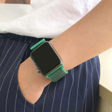 Maxbell For Apple Watch Strap Nylon Watch Strap Sports Loop  Cold White