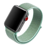 Maxbell For Apple Watch Strap Nylon Watch Strap Sports Loop  Cyan