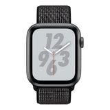 Maxbell For Apple Watch Strap Nylon Watch Strap Sports Loop  Black + White