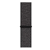 Maxbell For Apple Watch Strap Nylon Watch Strap Sports Loop  Black + White