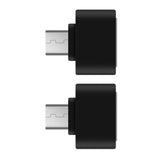 Max 2Pcs Micro USB 2.0 to Mini OTG Converter Hub Adapter for Laptop PC Android