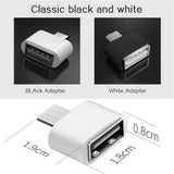 Max 2Pcs Micro USB 2.0 to Mini OTG Converter Hub Adapter for Laptop PC Android