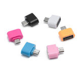 Max 2Pcs Micro USB 2.0 to Mini OTG Converter Hub Adapter for Laptop PC Android